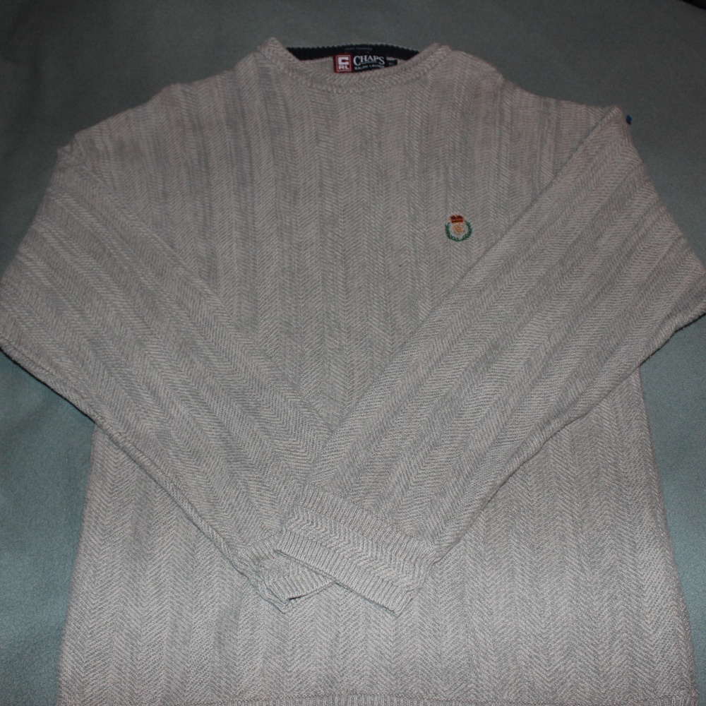 Chaps Ralph Lauren Hand Framed Cotton Sweater XL